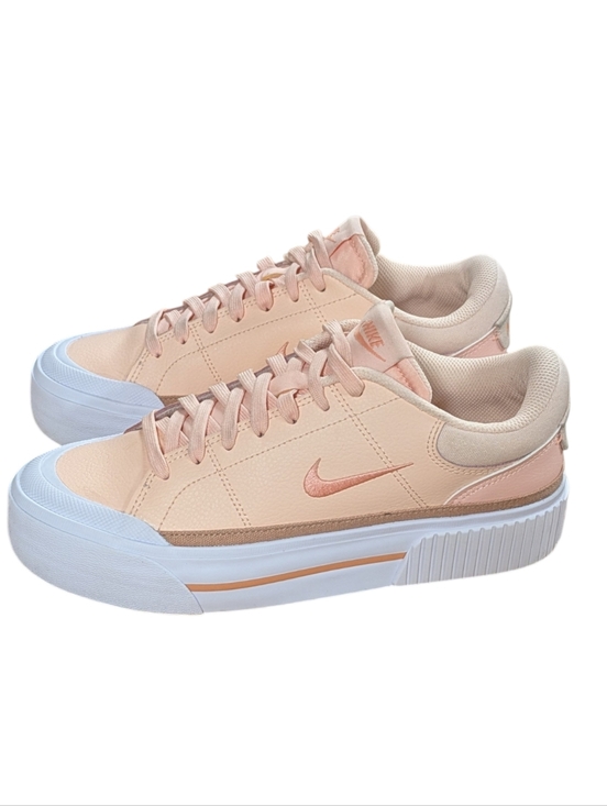 Nike Shoes - Nike Womens Court Legacy Lift Platform Sneakers Washed Coral Size 8